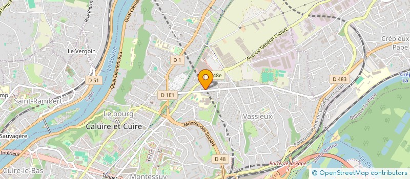 localisation de l'entreprise MONSIEUR ROMAIN COTELLE  CALUIRE-ET-CUIRE