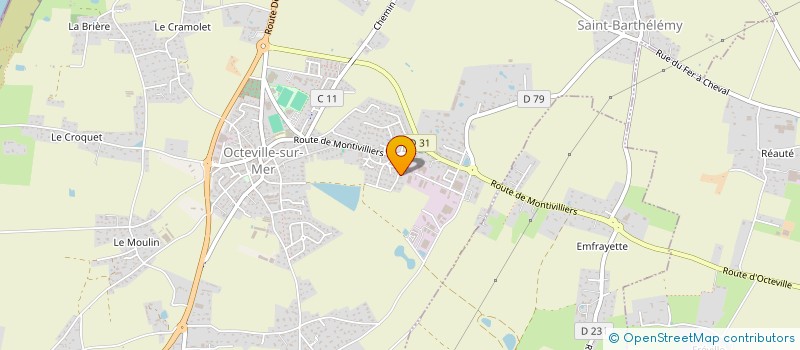 localisation de l'entreprise MONSIEUR ROMAIN COTY  OCTEVILLE-SUR-MER