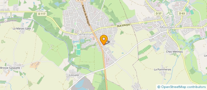 localisation de l'entreprise MONSIEUR ROMAIN COUILLAUD  GENESTON