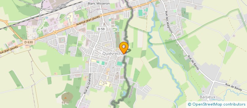 localisation de l'entreprise MONSIEUR ROMAIN COUPEZ  QUIEVRECHAIN