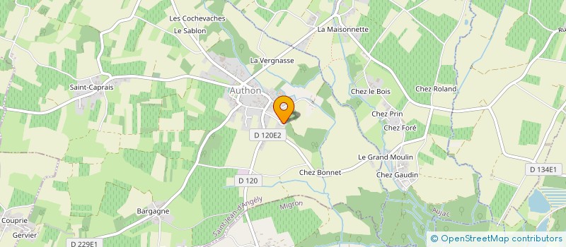 localisation de l'entreprise MONSIEUR ROMAIN COUPRIE  AUTHON-EBEON