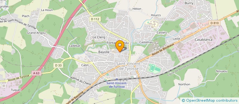 localisation de l'entreprise MONSIEUR ROMAIN COURSAN à SAINT-VINCENT-DE-TYROSSE