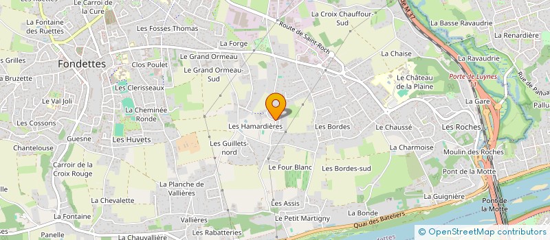 localisation de l'entreprise MONSIEUR ROMAIN COUTAND  FONDETTES