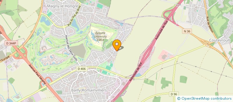 localisation de l'entreprise MONSIEUR ROMAIN COUTANSON  BAILLY-ROMAINVILLIERS