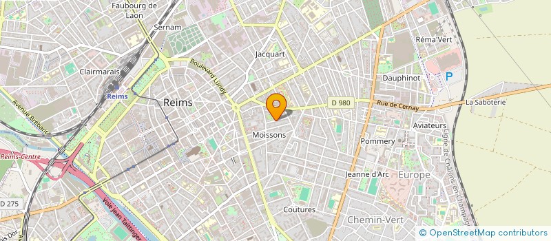 localisation de l'entreprise MONSIEUR ROMAIN COUTURIER  REIMS