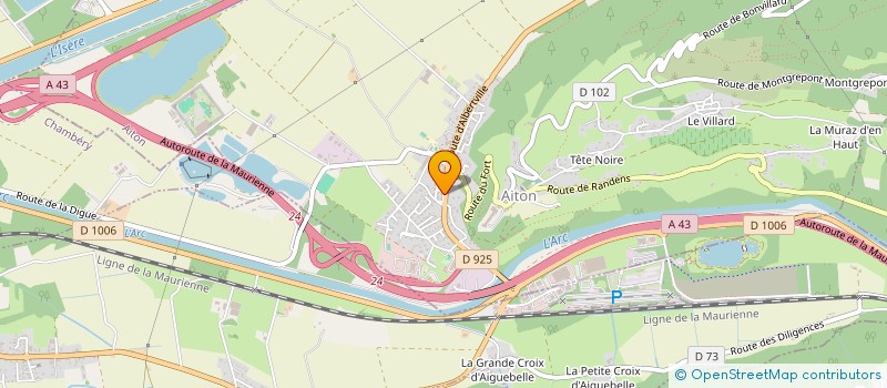 localisation de l'entreprise MONSIEUR ROMAIN COUVREUX  AITON