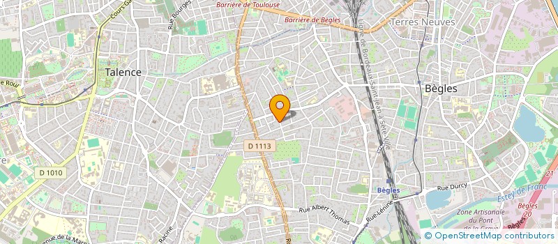 localisation de l'entreprise MONSIEUR ROMAIN CRESTEY à BEGLES
