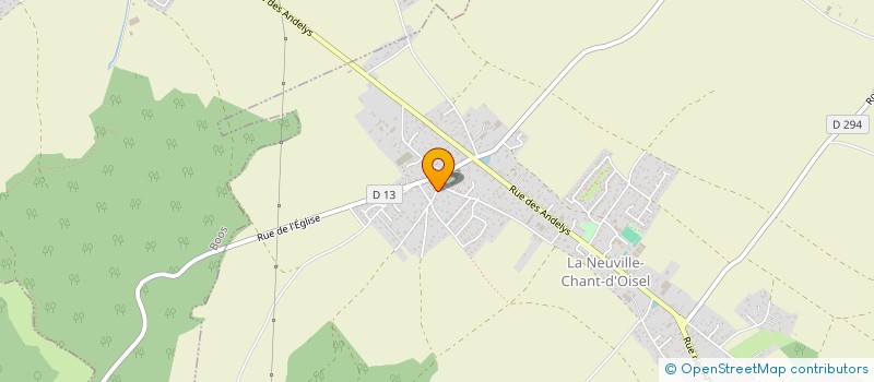 localisation de l'entreprise MONSIEUR ROMAIN CREZE  LA NEUVILLE-CHANT-D'OISEL