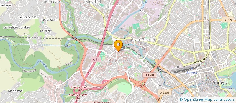 localisation de l'entreprise MONSIEUR ROMAIN CRIAUD  ANNECY