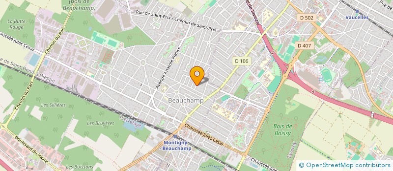 localisation de l'entreprise MONSIEUR ROMAIN CRISTINA  BEAUCHAMP