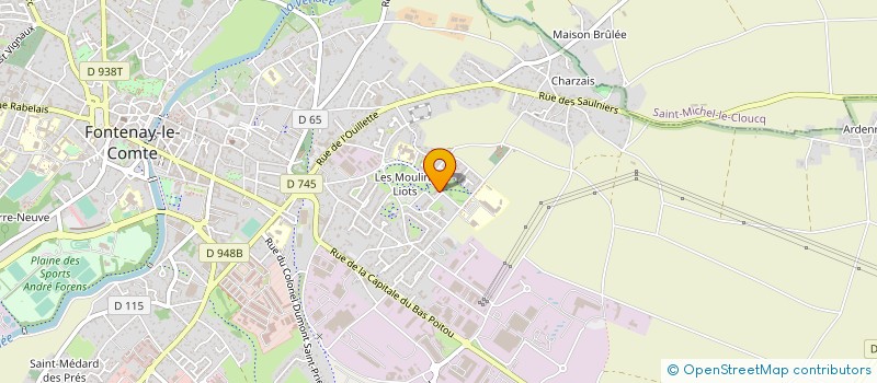 localisation de l'entreprise MONSIEUR ROMAIN CROUE à FONTENAY-LE-COMTE