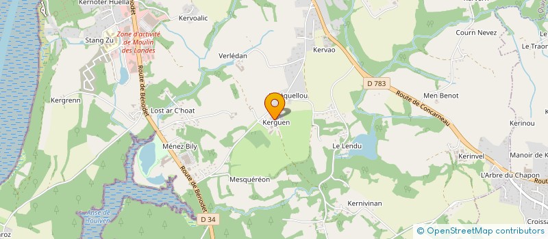 localisation de l'entreprise MONSIEUR ROMAIN CROZON à QUIMPER