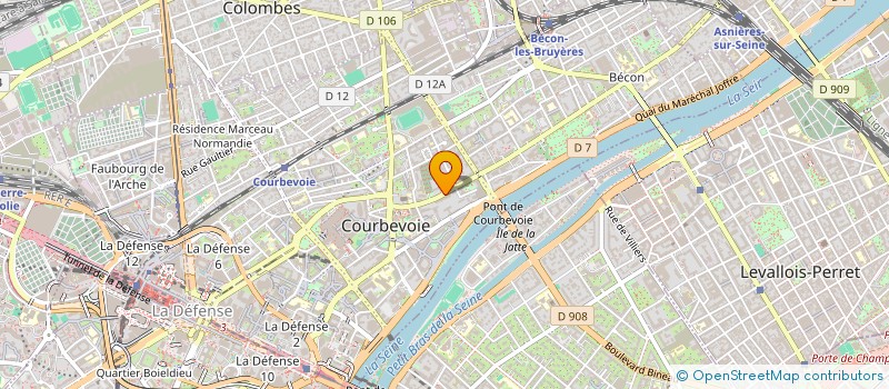 localisation de l'entreprise MONSIEUR ROMAIN CRUSET à COURBEVOIE
