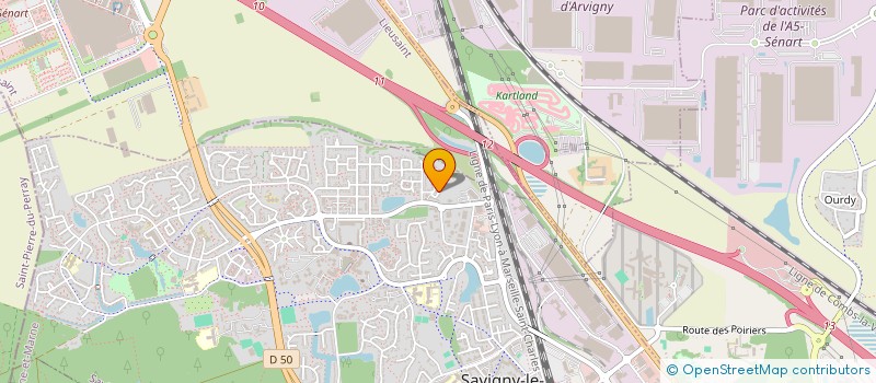 localisation de l'entreprise MONSIEUR ROMAIN CUIBA  SAVIGNY-LE-TEMPLE