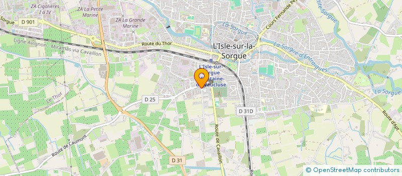 localisation de l'entreprise MONSIEUR ROMAIN CUILLERAS à L'ISLE-SUR-LA-SORGUE