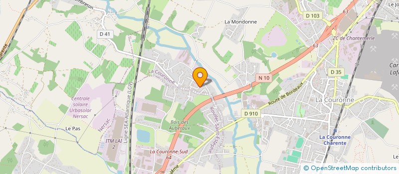 localisation de l'entreprise MONSIEUR ROMAIN CUNHA à LA COURONNE