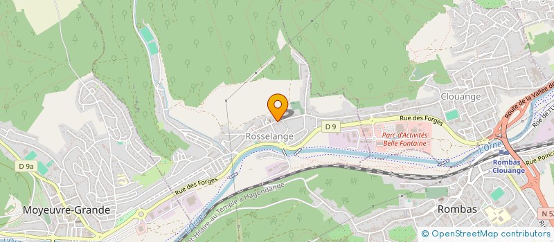 localisation de l'entreprise MONSIEUR ROMAIN CZIPAK  ROSSELANGE