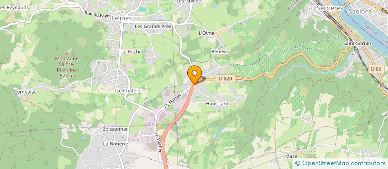 localisation de l'entreprise MONSIEUR ROMAIN D ANIELLO  FELINES