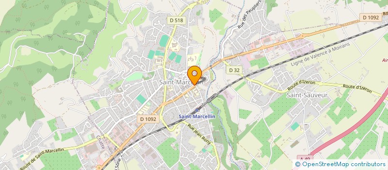 localisation de l'entreprise MONSIEUR ROMAIN DA SILVA  SAINT-MARCELLIN