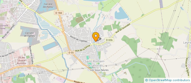 localisation de l'entreprise MONSIEUR ROMAIN DA SILVA CORDEIRO  SAINT-ROMAIN-DE-JALIONAS