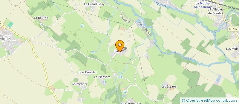 localisation de l'entreprise MONSIEUR ROMAIN DAGAULT à SOUVIGNE
