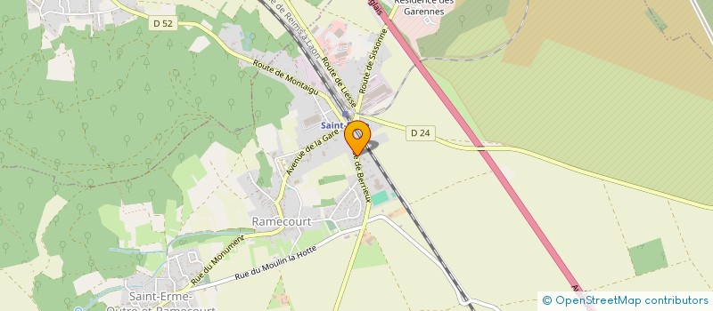 localisation de l'entreprise MONSIEUR ROMAIN DAMONT  SAINT-ERME-OUTRE-ET-RAMECOURT