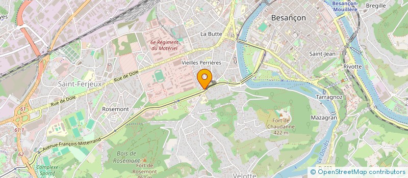 localisation de l'entreprise MONSIEUR ROMAIN DAO  BESANCON