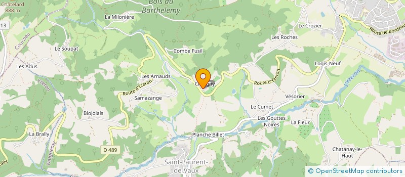 localisation de l'entreprise MONSIEUR ROMAIN DARAI  VAUGNERAY