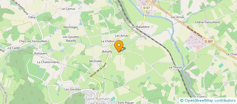 localisation de l'entreprise MONSIEUR ROMAIN DARIT  SAINT-ROMAIN-DE-POPEY