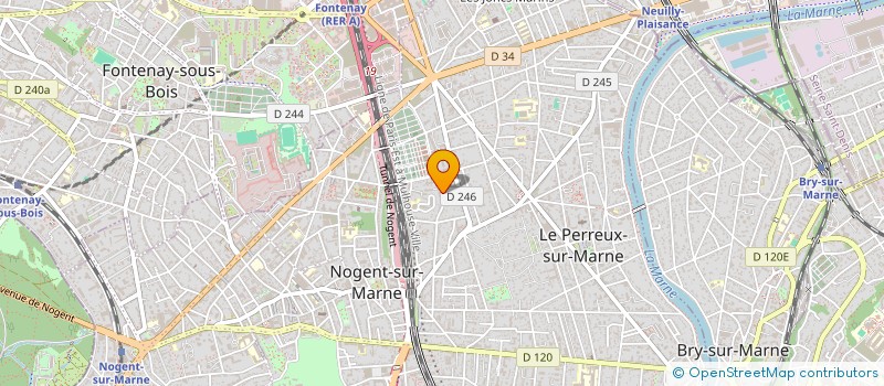 localisation de l'entreprise MONSIEUR ROMAIN DARNAT à LE PERREUX-SUR-MARNE