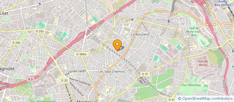 localisation de l'entreprise MONSIEUR ROMAIN DARNAUD à MONTREUIL