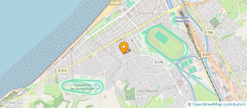 localisation de l'entreprise MONSIEUR ROMAIN DAVAU  DEAUVILLE
