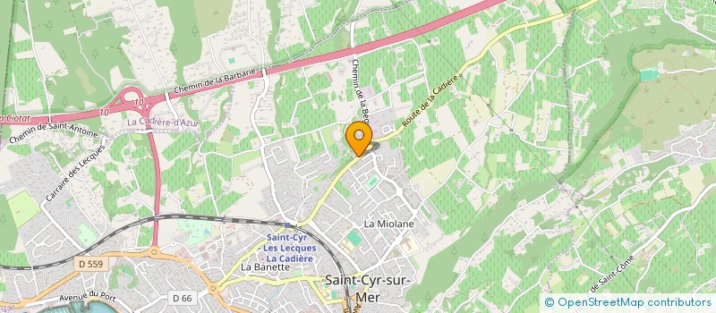 localisation de l'entreprise MONSIEUR ROMAIN DAVIER à SAINT-CYR-SUR-MER