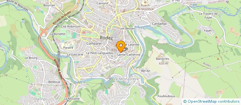 localisation de l'entreprise MONSIEUR ROMAIN DE LAPANOUSE à RODEZ