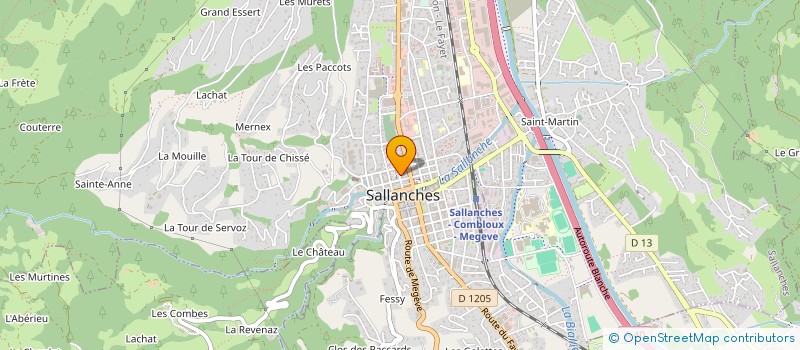 localisation de l'entreprise MONSIEUR ROMAIN DE MAGNEVAL  SALLANCHES