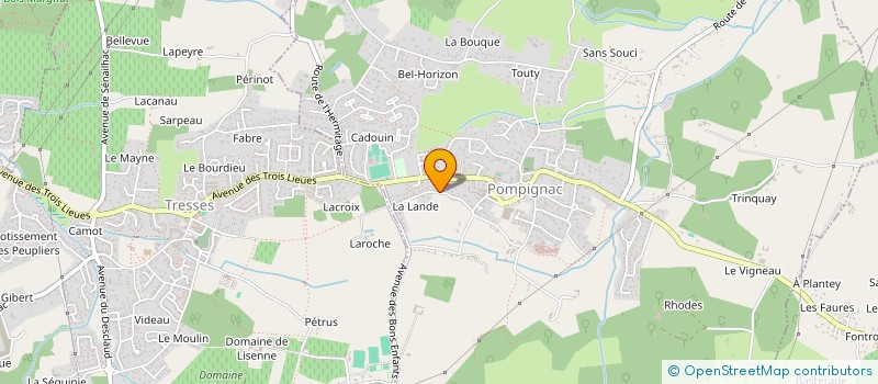 localisation de l'entreprise MONSIEUR ROMAIN DE SANTI  POMPIGNAC