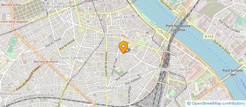 localisation de l'entreprise MONSIEUR ROMAIN DEBERTEIX  BORDEAUX