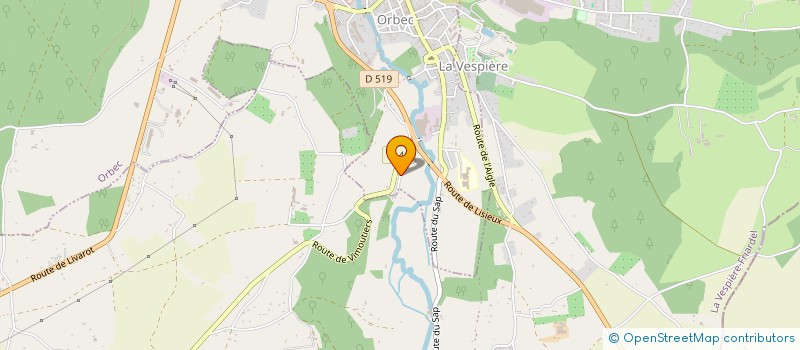 localisation de l'entreprise MONSIEUR ROMAIN DEBLED  ORBEC