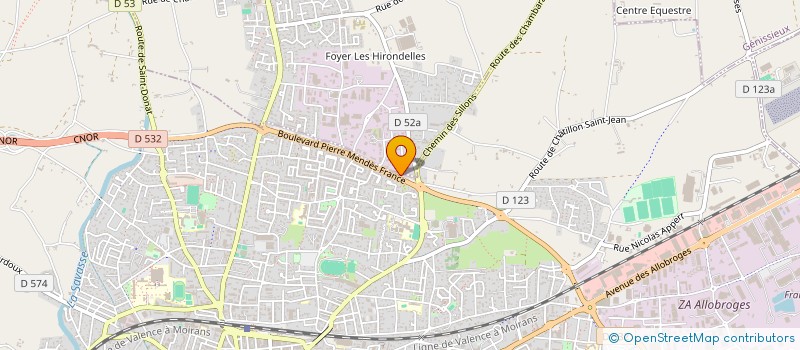 localisation de l'entreprise MONSIEUR ROMAIN DEBOUYS  ROMANS-SUR-ISERE