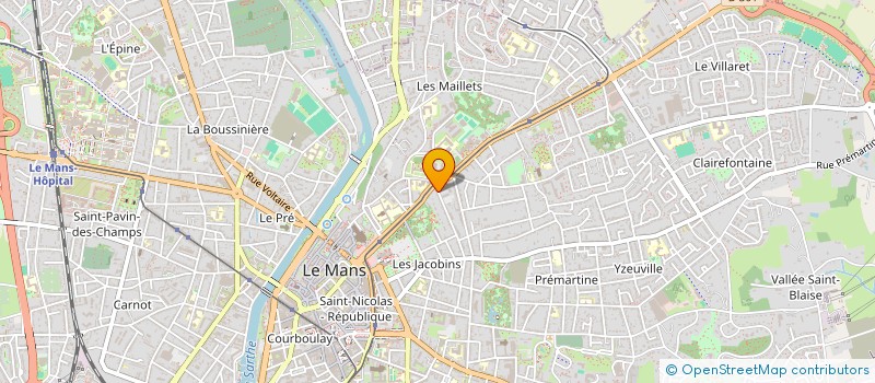 localisation de l'entreprise MONSIEUR ROMAIN DECLERCK  LE MANS