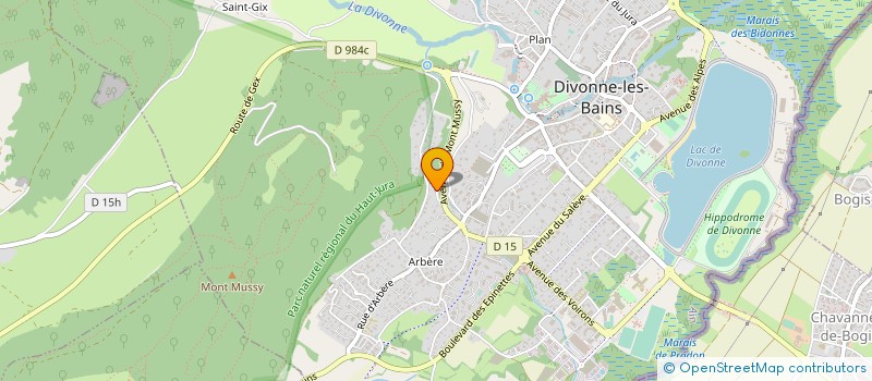 localisation de l'entreprise MONSIEUR ROMAIN DECOSSE à DIVONNE-LES-BAINS