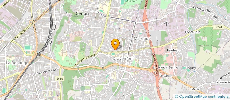 localisation de l'entreprise MONSIEUR ROMAIN DECREUX  CENON