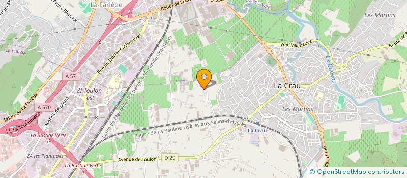 localisation de l'entreprise MONSIEUR ROMAIN DEGIOANNI  LA CRAU