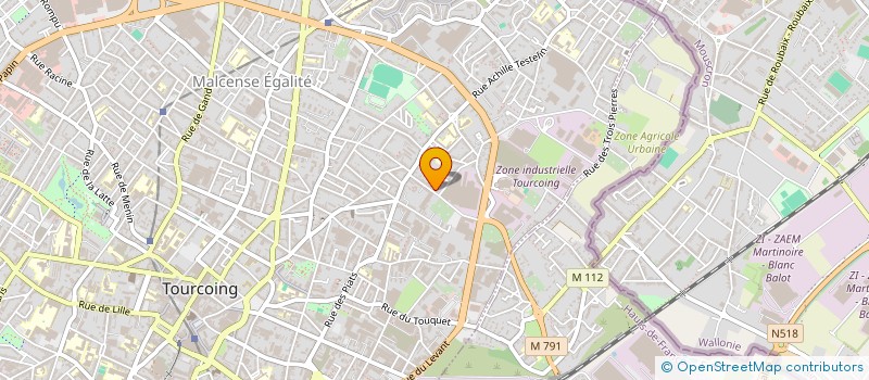 localisation de l'entreprise MONSIEUR ROMAIN DELBECQ à TOURCOING