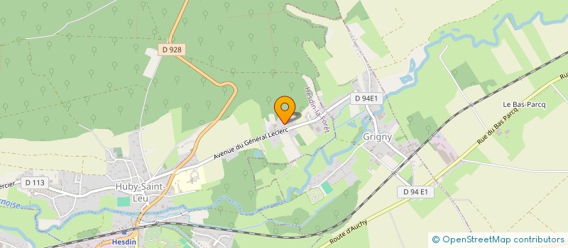 localisation de l'entreprise MONSIEUR ROMAIN DELFOSSE à HESDIN