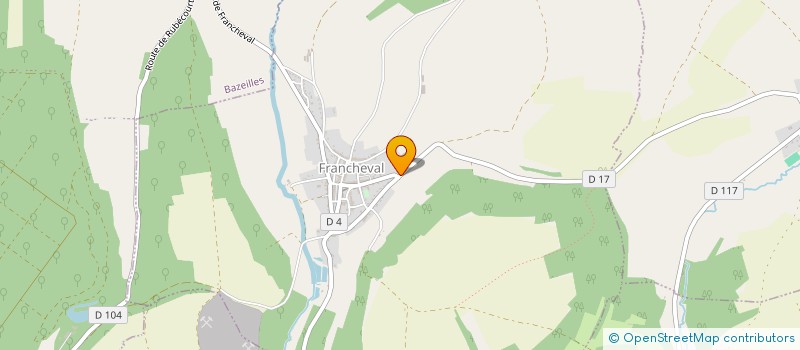 localisation de l'entreprise MONSIEUR ROMAIN DELIGNY  FRANCHEVAL