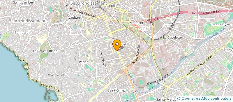 localisation de l'entreprise MONSIEUR ROMAIN DELVAL  MARSEILLE