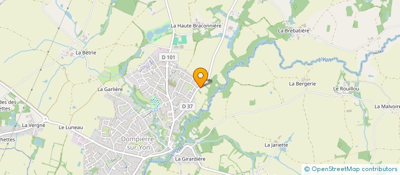 localisation de l'entreprise MONSIEUR ROMAIN DELVAL  DOMPIERRE-SUR-YON