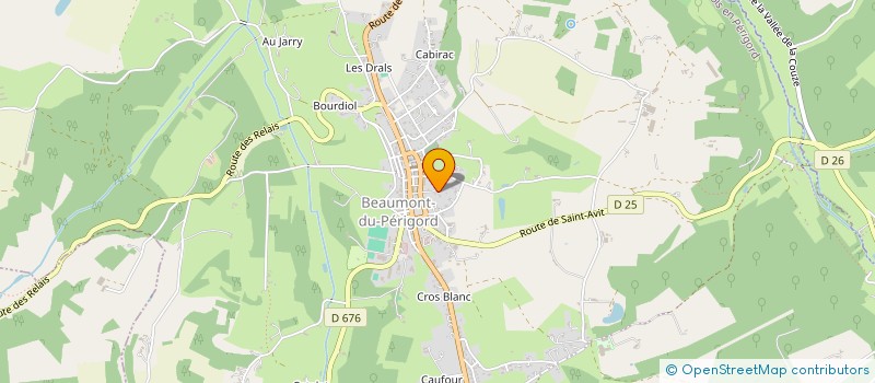 localisation de l'entreprise MONSIEUR ROMAIN DELVAUX  BEAUMONTOIS EN PERIGORD