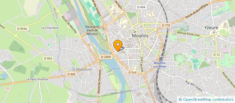 localisation de l'entreprise MONSIEUR ROMAIN DEMELAS  MOULINS